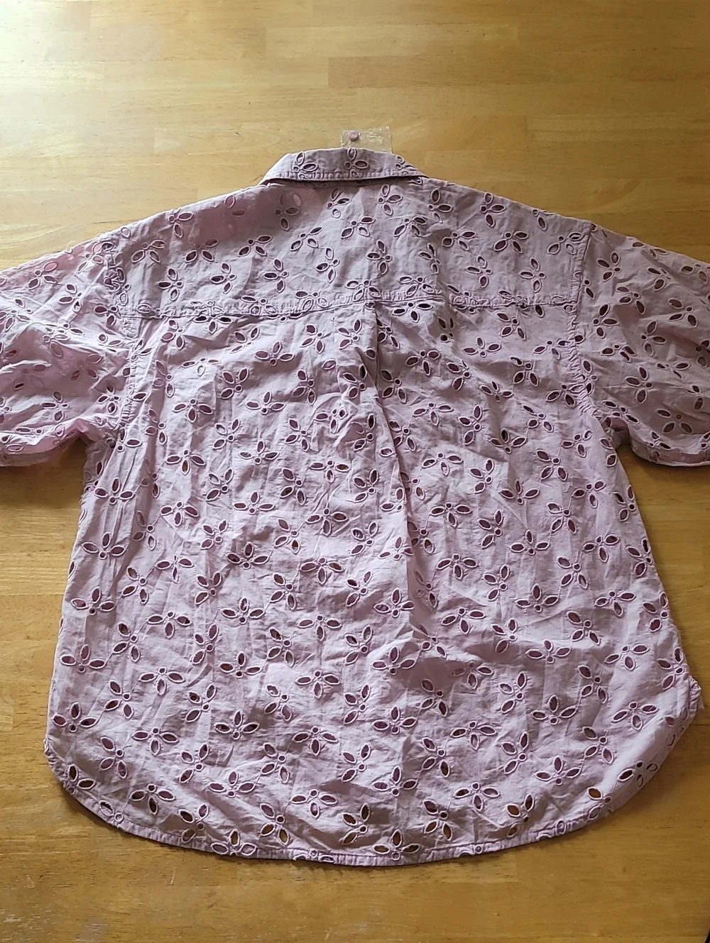 J.Crew Spring Garden Puff-Sleeve Eyelet Button-Down Blouse